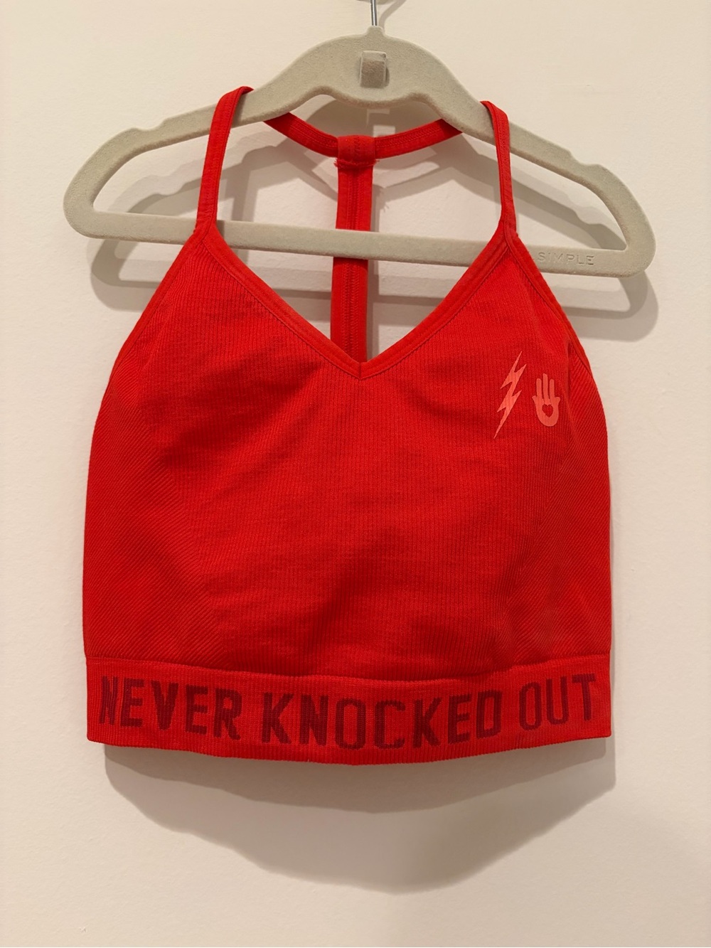 Spiritual Gangster x Kendall Toole Red Racerback Sports Bra | XS/S